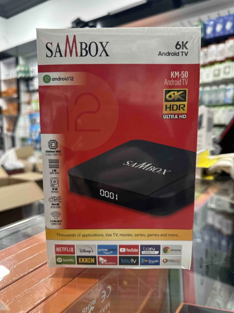 SAMBOX KM-50 – Box Android 2Go RAM 16Go ROM rapide et efficace