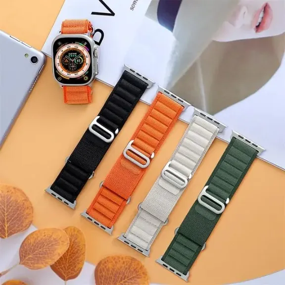 Bracelet Correa Alpine Loop pour Apple Watch Ultra et Series 3 à 9.