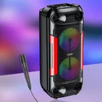 Enceinte Bluetooth KAKUSIGA KK-4209 avec LED intégrées et micro inclus.