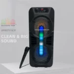 Vue de face du haut-parleur GTS-1702 en mode karaoké.