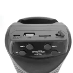 Utilisation de l’enceinte GTS-1557 en extérieur avec musique Bluetooth.