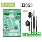 Écouteurs BAVIN HX855 avec micro intégré et commande.