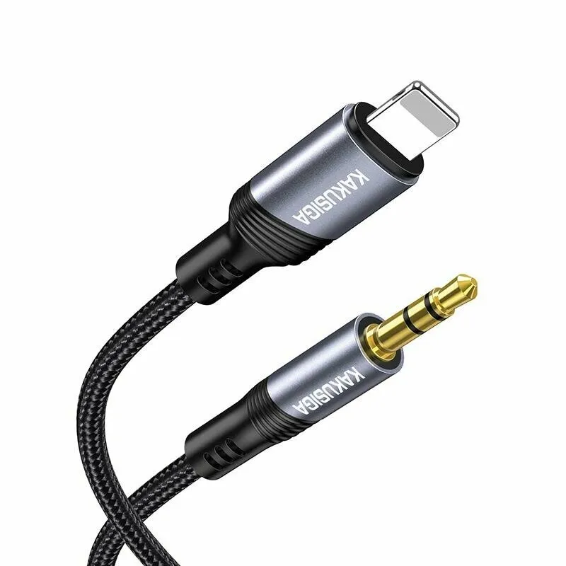 Câble audio Kakusiga KSC-894 Lightning vers Jack 3.5mm.