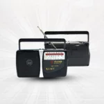 Radio portable rechargeable RD-302BT vue latérale.