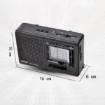 Radio portable solaire avec haut-parleur Bluetooth NS-1587BT.