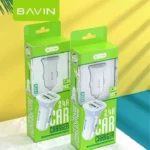 Chargeur auto BAVIN 2 ports USB entrée 12V 24V.