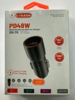 CAR Charger DEKKIN DK-70 avec câble iPhone fast charge inclus