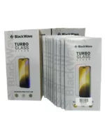 Verre trempé clear avec emballage.