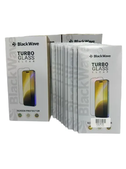 Verre trempé clear avec emballage.