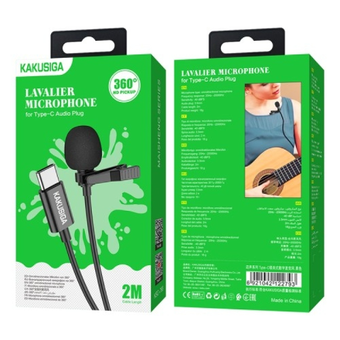 Micro-Cravate Type-C KAKUSIGA KSC-763 – Compatible Android & iPhone 15 – Câble 2 Mètres – Image 4