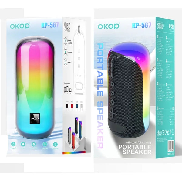 Enceinte Bluetooth Portable OKOP KP-567 RGB – Image 4