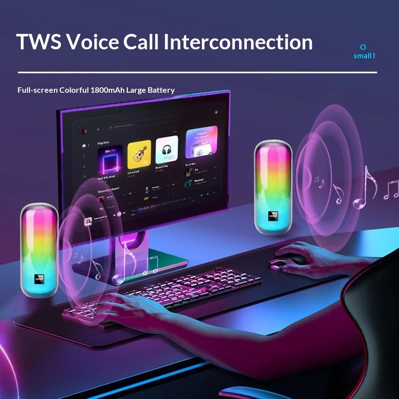 Enceinte Bluetooth Portable OKOP KP-567 RGB – Image 6