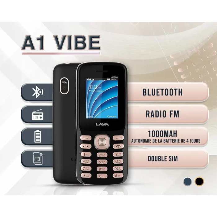 Téléphone Mobile Double SIM LAVA A1 VIBE – Image 6