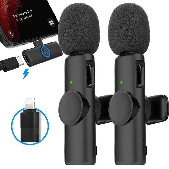 Microphone Sans Fil K9 2-en-1 Type-C & iPhone – Image 5