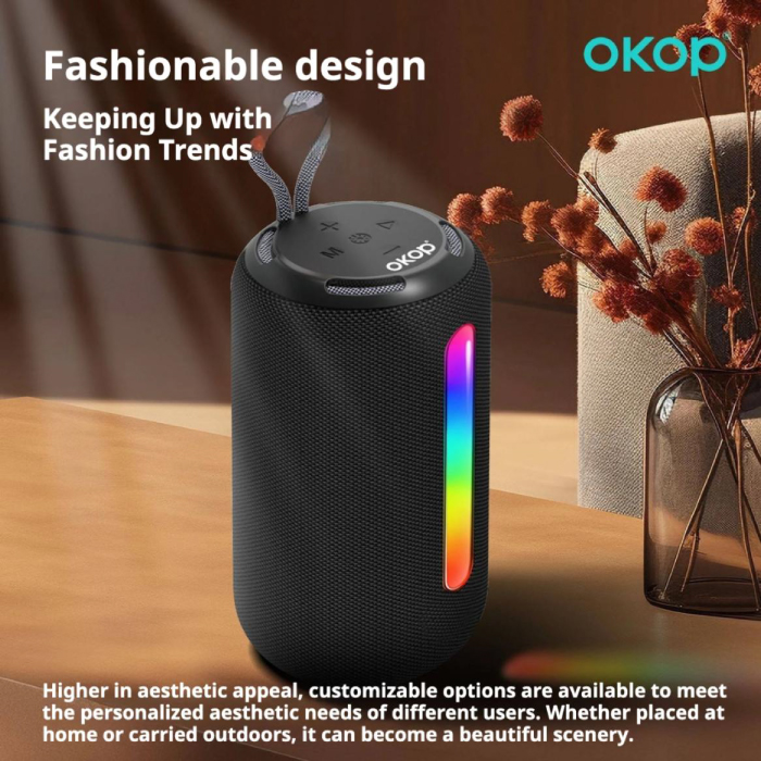Enceinte Bluetooth Portable OKOP KP-835 RGB – Image 7