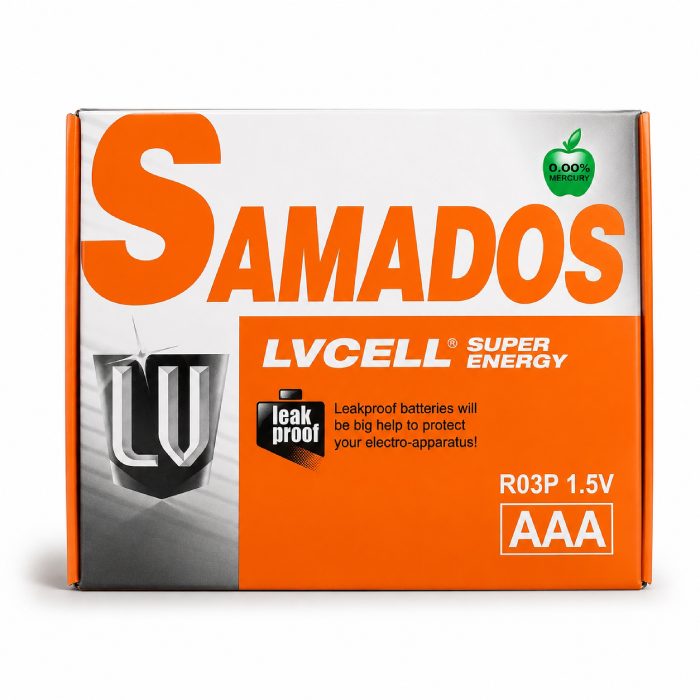 Pile AAA SAMADOS 1.5V – Pack de 40 pièces
