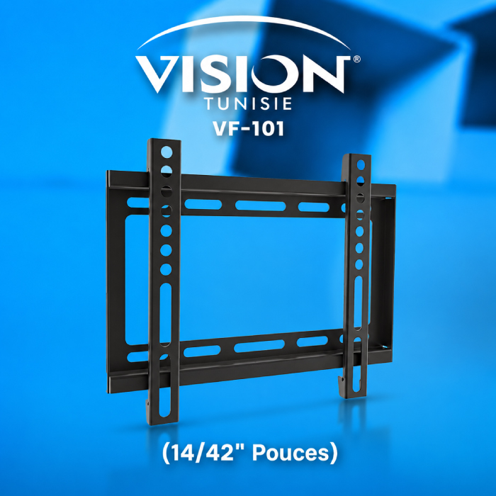 Support Mural TV Fixe Vision VF-101 (14” – 42”) – Image 2