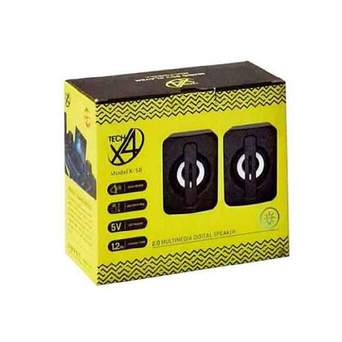 Haut-Parleurs Multimédia Numériques X-S8 2.0 USB avec Entrée AUX 3.5 mm – Image 3