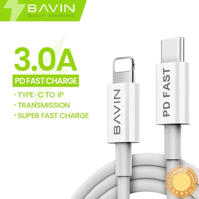 Câble BAVIN 30W Lightning vers USB Type-C Charge Rapide – Image 3