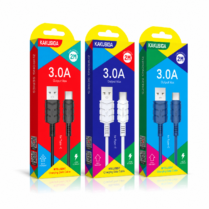 Câble KAKUSIGA KSC-716 USB vers USB Type-C 3A Charge Rapide 2M – Image 2