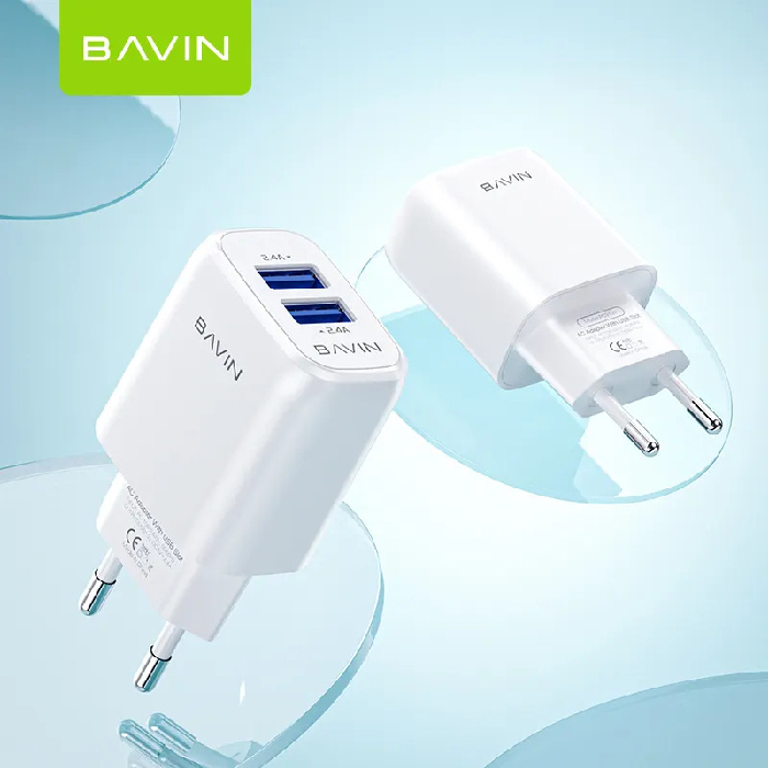 Chargeur BAVIN PC913Y Double Port USB 2.4A pour iPhone – Image 2