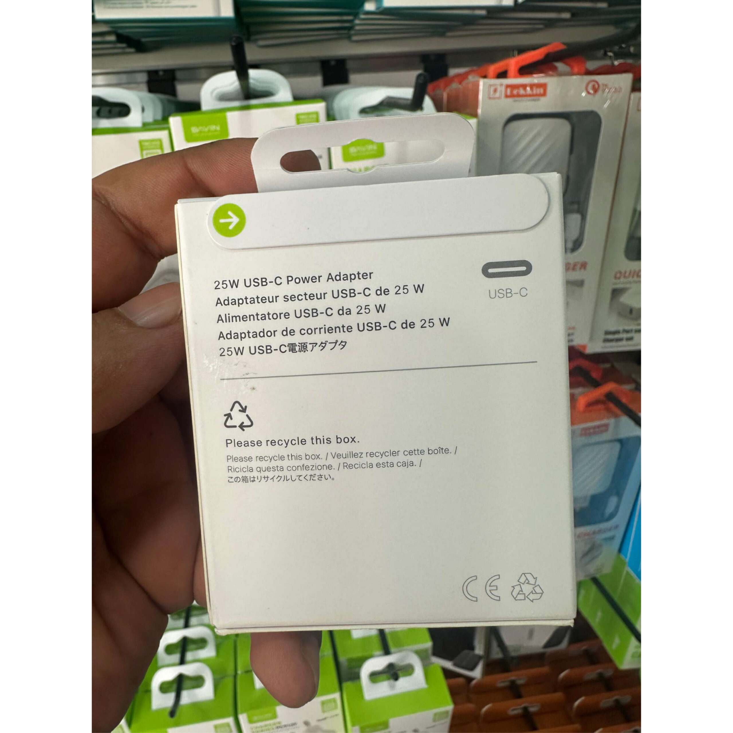 Chargeur Rapide 25W USB-C Blanc pour iPhone – Image 4