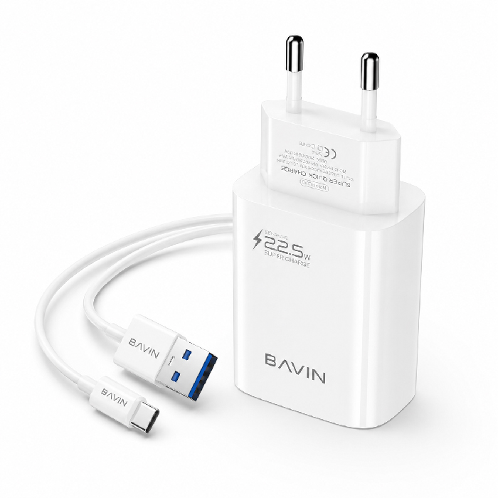 Chargeur Super Rapide BAVIN USB-C 22.5W