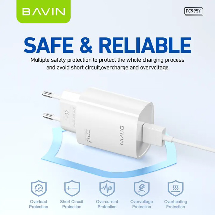 Chargeur Super Rapide BAVIN USB-C 22.5W – Image 6