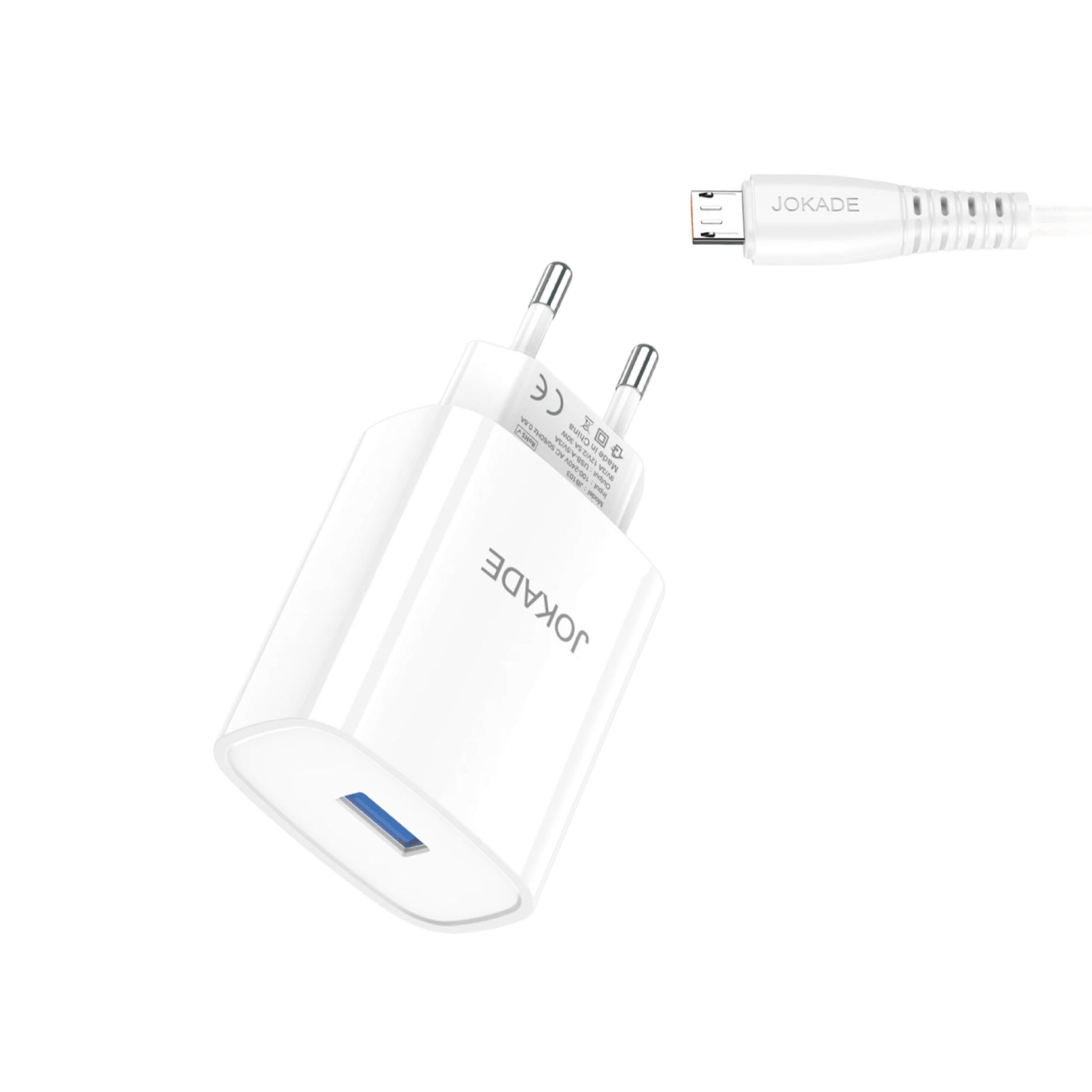 Chargeur Rapide JOKADE 30W PD 3.0 / QC 3.0 avec Câble Micro USB