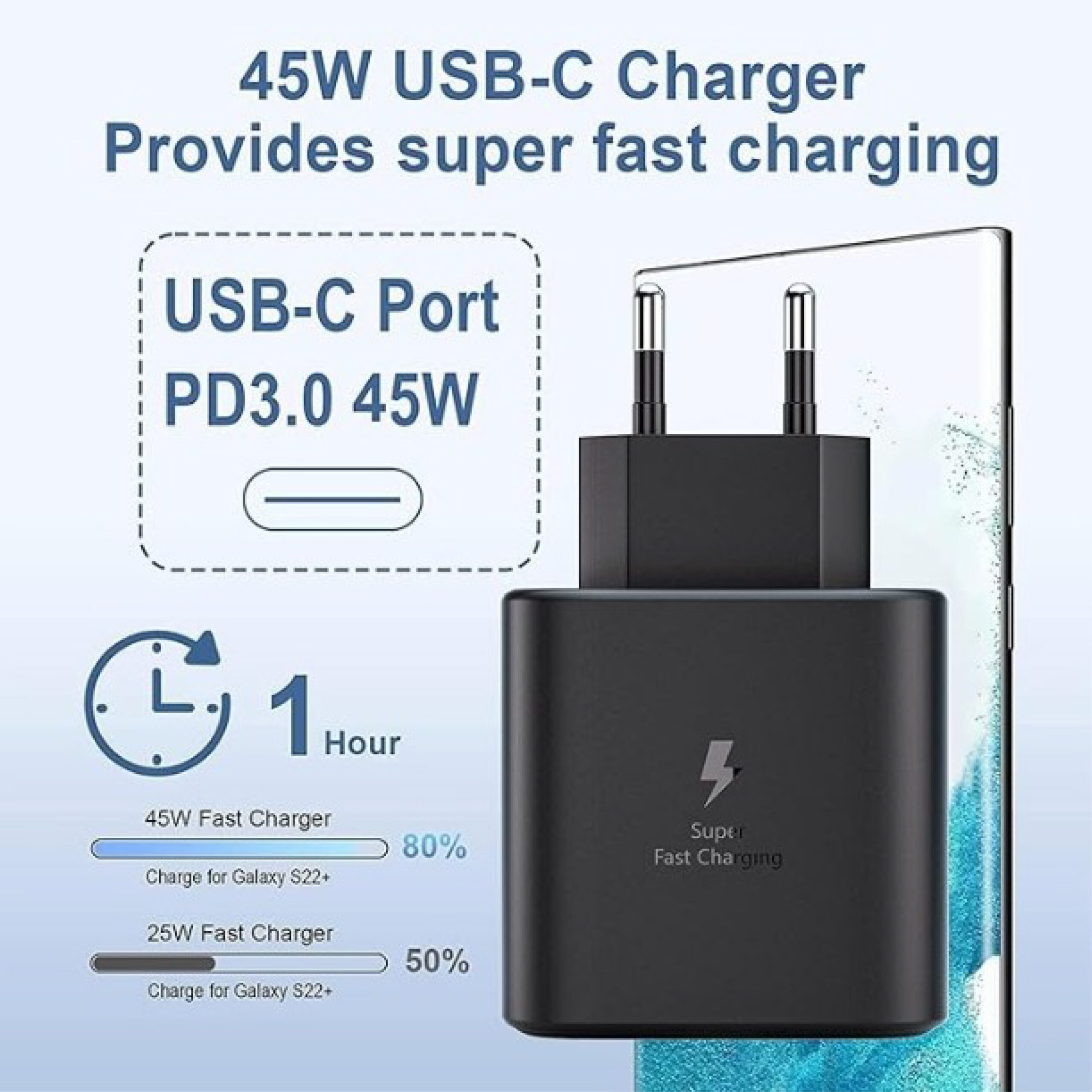 Chargeur USB-C Super Fast 45W pour Samsung – Image 3