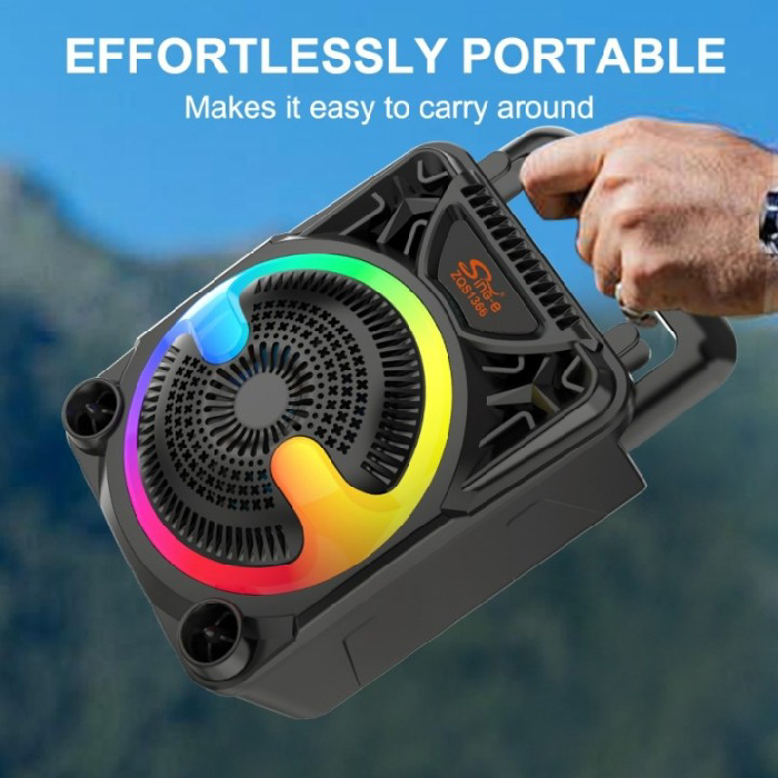 Enceinte Bluetooth Portable SING-E ZQS1366 5.0 avec LED RGB – Image 3