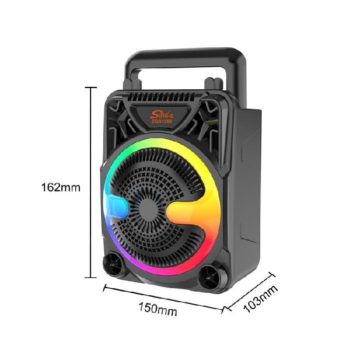 Enceinte Bluetooth Portable SING-E ZQS1366 5.0 avec LED RGB – Image 6