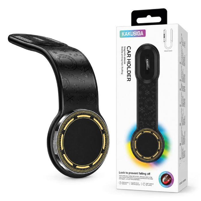 Support Téléphone Magnétique de Voiture KAKUSIGA KSC-1505 – Aluminium Souple
