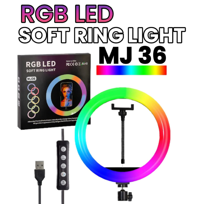 Soft Ring Light MJ36 RGB 36 cm – Image 2
