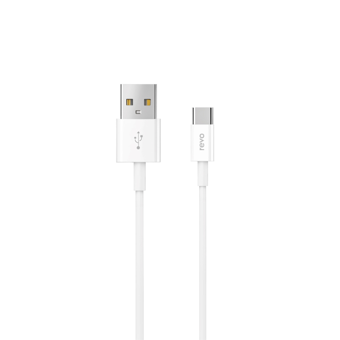 Câble USB vers USB-C – Charge Ultra Rapide 3A & Synchro 480 Mbps – Matériau TPE Soft-Touch – 100cm - Revo RC03C
