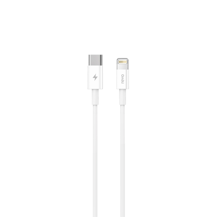 Câble USB-C vers Lightning – Power Delivery PD 27W – Matériau TPE Soft-Touch – 100cm - Revo RC03CL