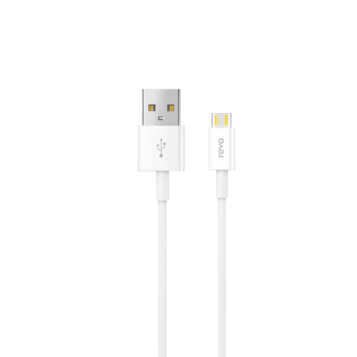 Câble Micro-USB vers USB – Charge Rapide 2.4A & Synchro 480 Mbps – Matériau TPE Soft-Touch – 100cm - Revo RC03M