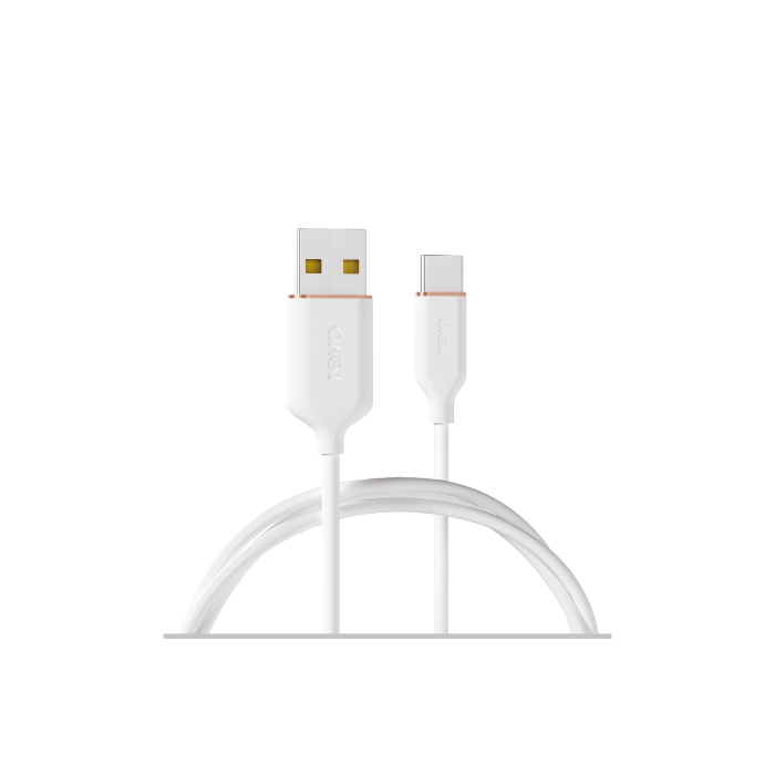 Câble USB vers USB-C RC04C OP Revo – Ultra Puissance PD 120W – Finition Aluminium & Silicone Soft-Touch – 100cm