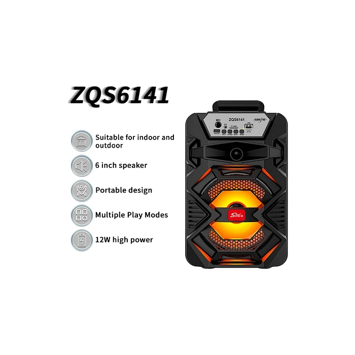 Enceinte Karaoké Bluetooth Portable SING-E ZQS6141 6,5 Pouces – Image 2