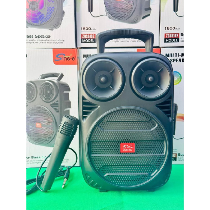 Enceinte Bluetooth Portable SING-E ZQS6162 avec LED RGB et Fonction Karaoké – Image 7