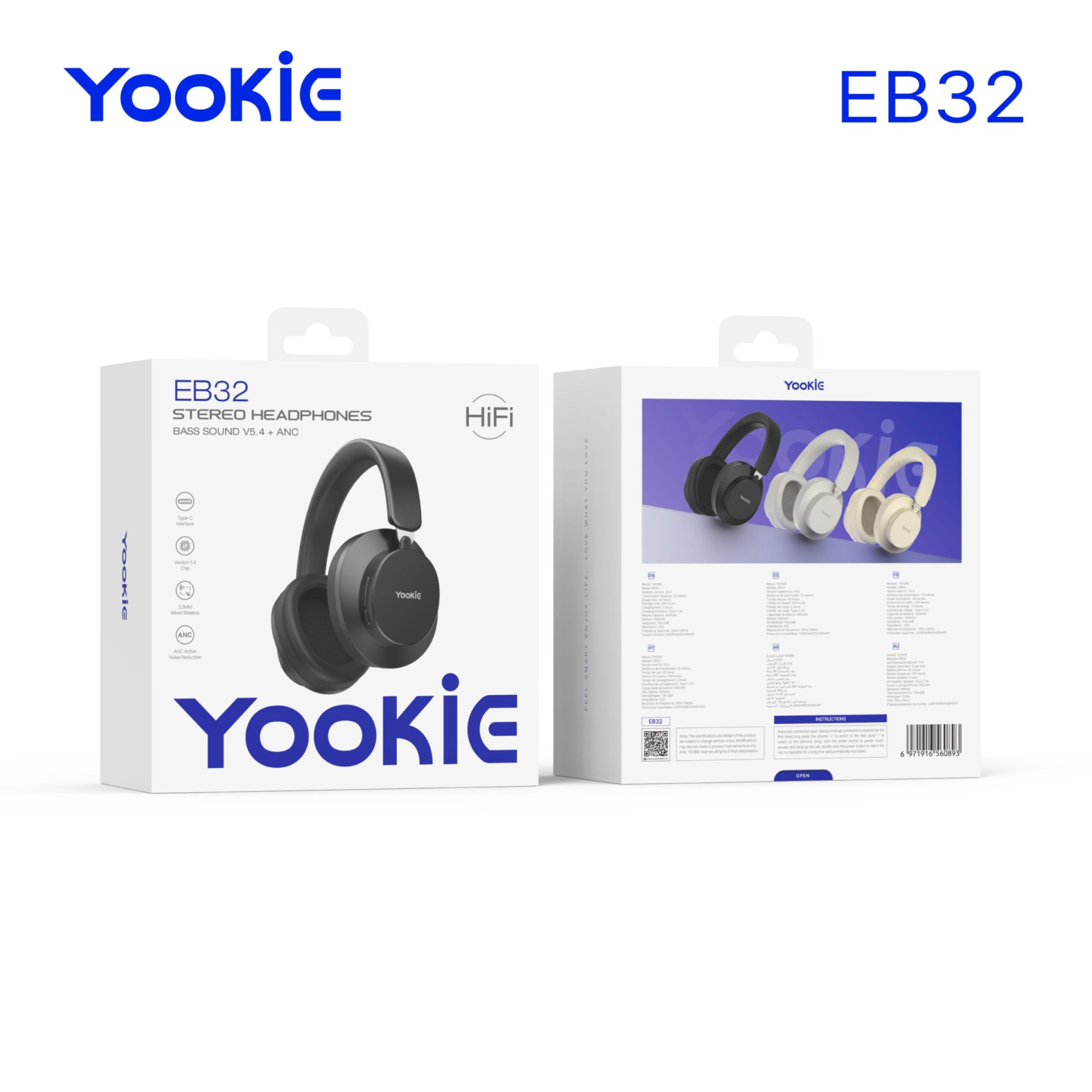 Casque Bluetooth Sans Fil YooKiE EB32 Bluetooth 6.0 – Image 5