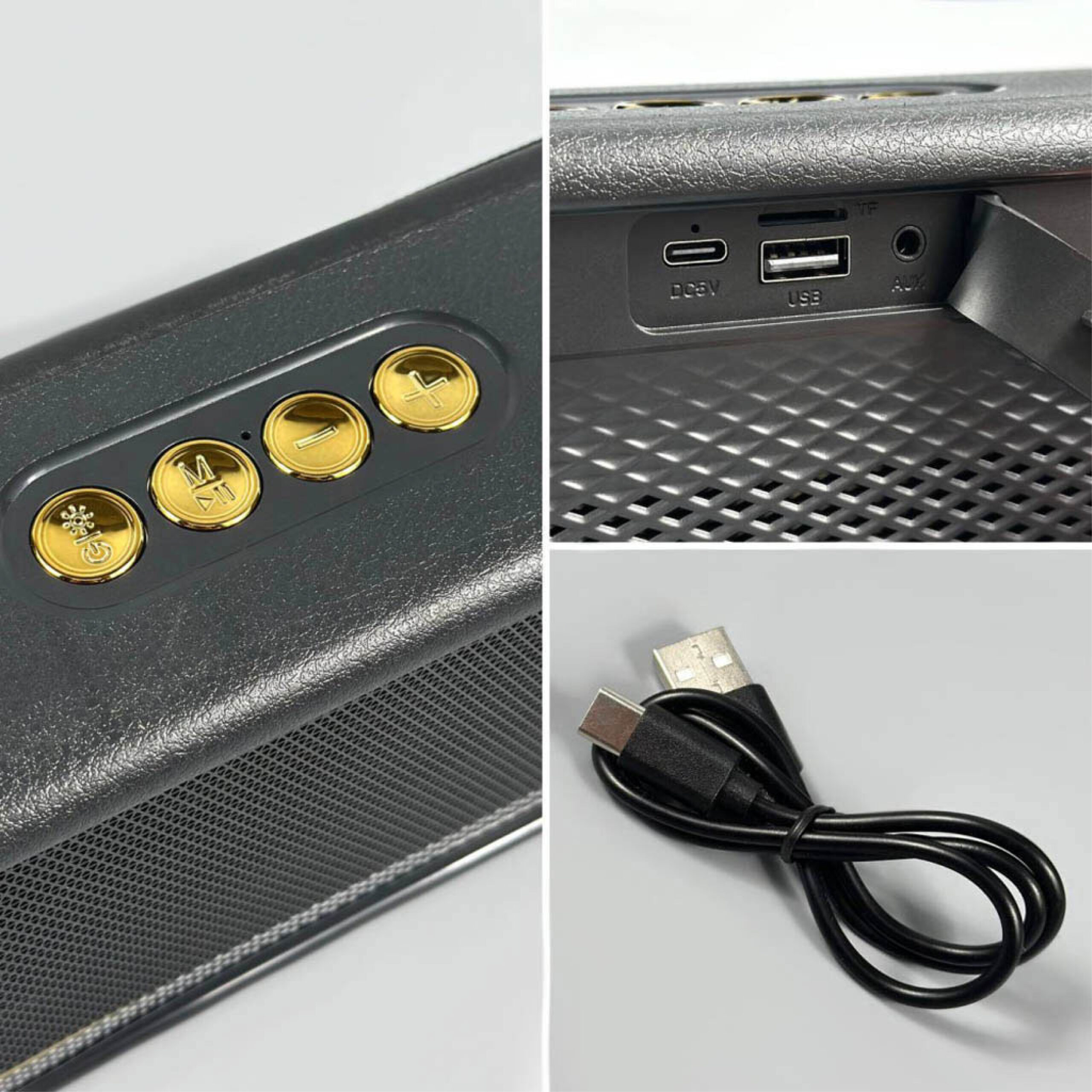 Enceinte Bluetooth Portable M640 15W avec Éclairage RGB – Image 6