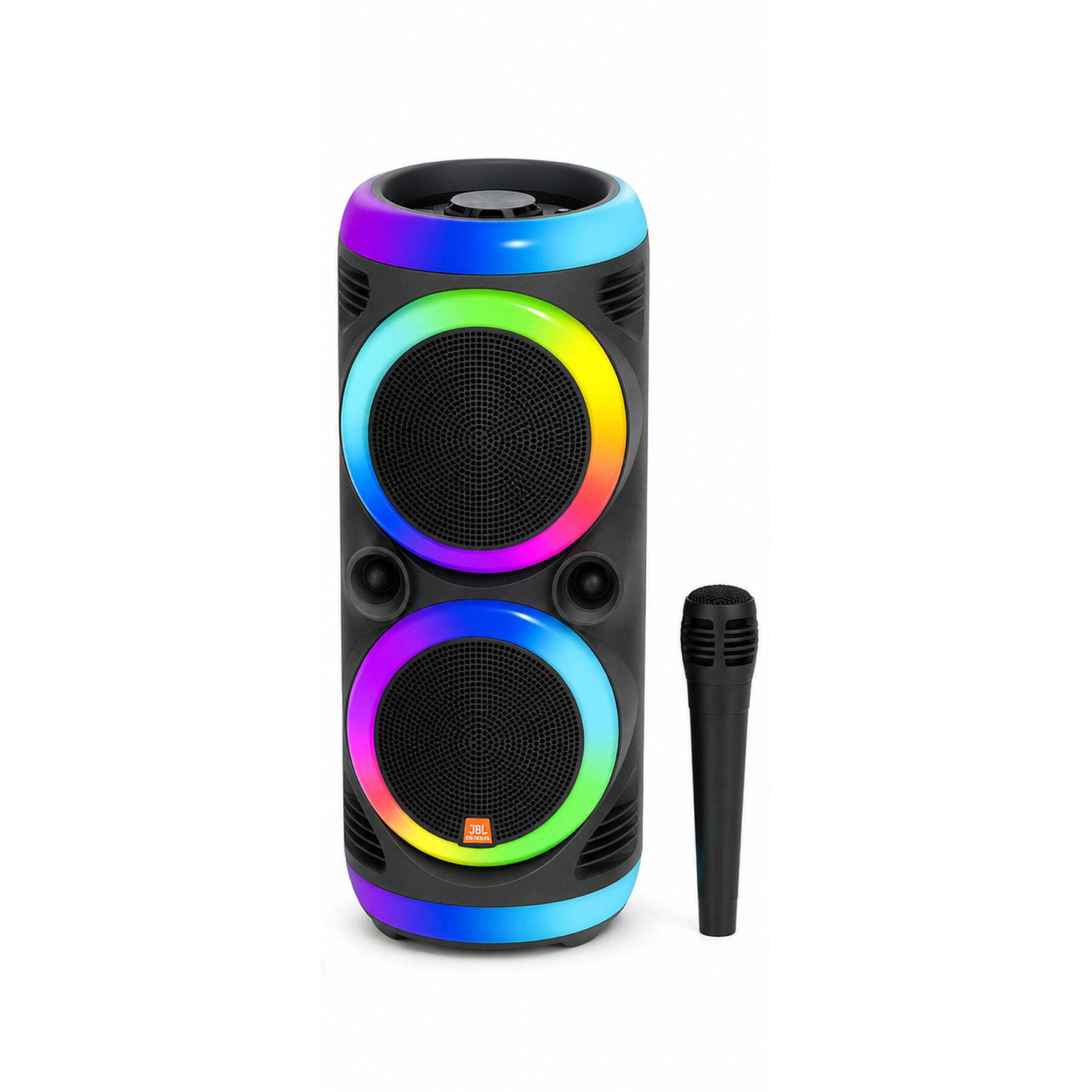 Enceinte Bluetooth Portable MS-2051BT-W Double 8 Pouces 16W avec Microphone Sans Fil