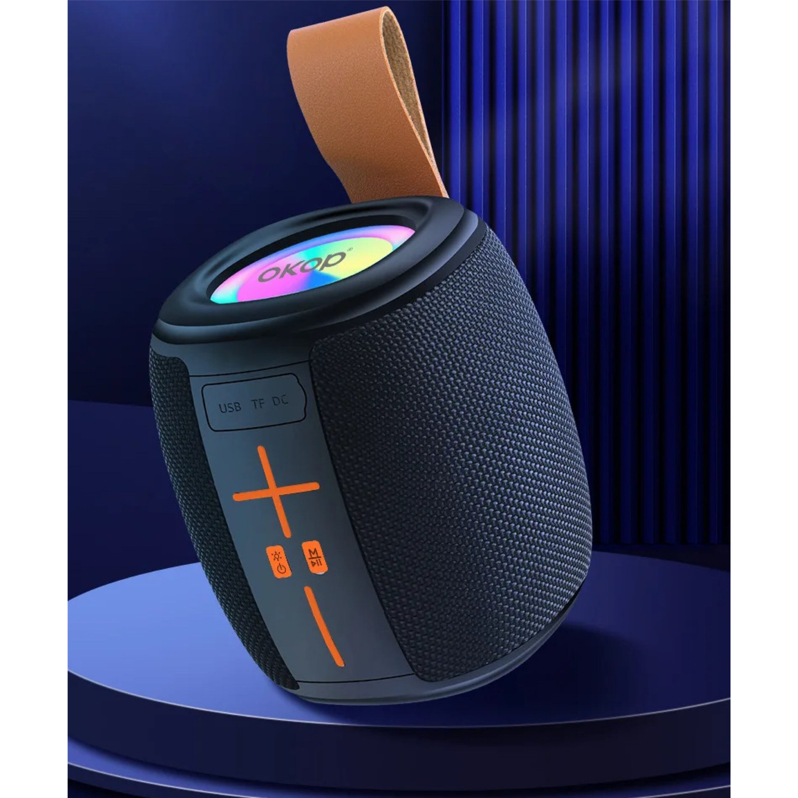 Enceinte Bluetooth Portable OKOP KP-539 avec Éclairage LED – Image 5