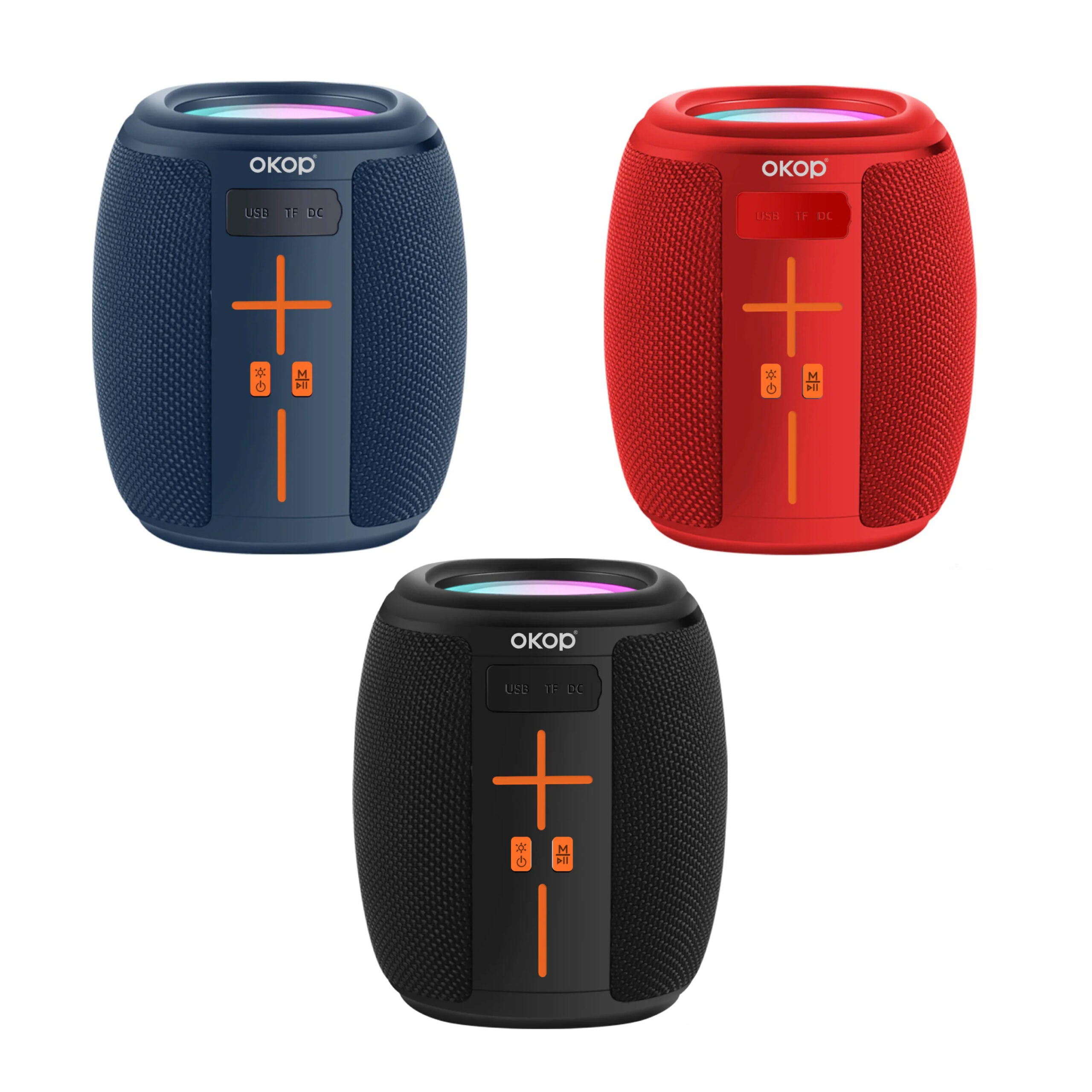Enceinte Bluetooth Portable OKOP KP-539 avec Éclairage LED