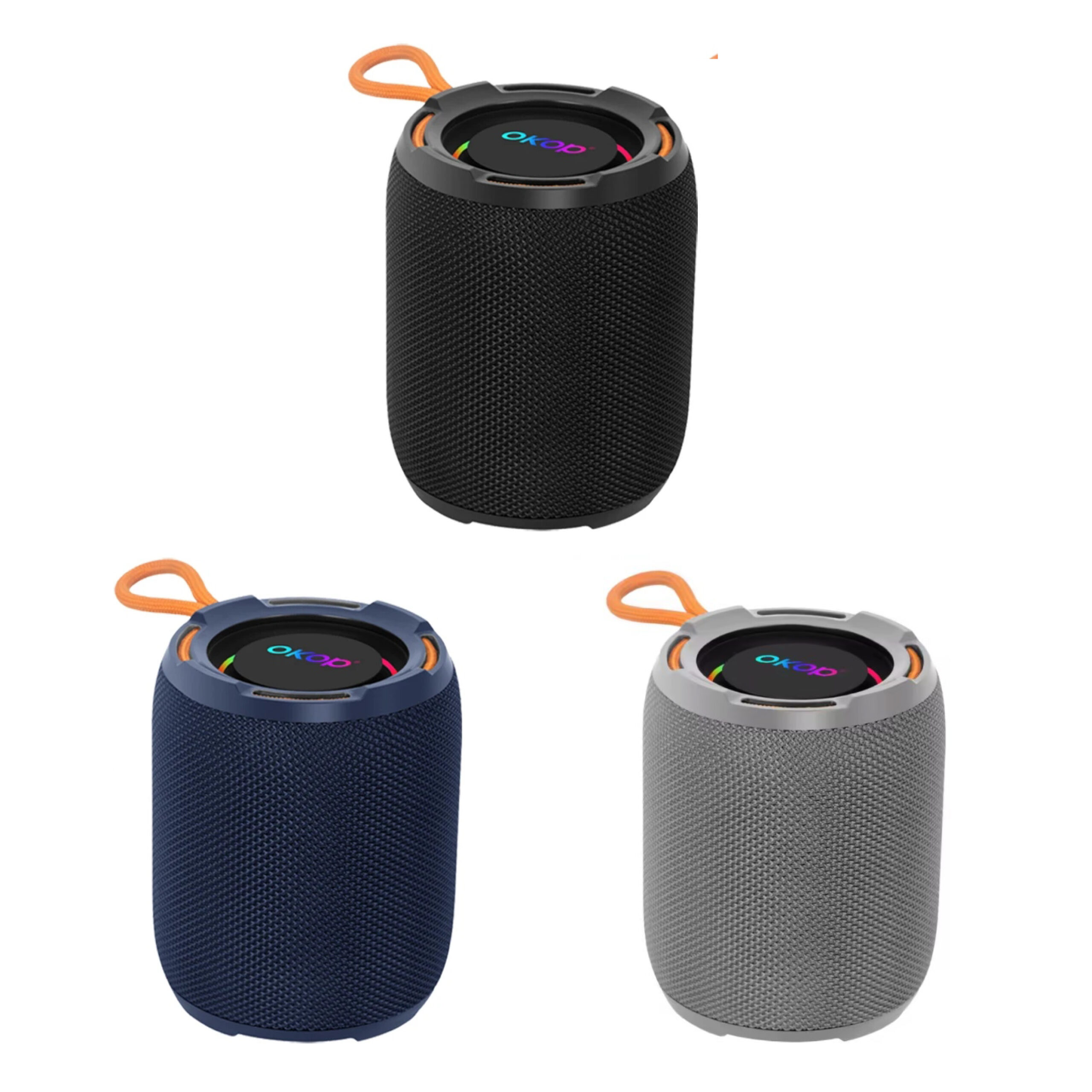 Enceinte Bluetooth Portable OKOP KP-838 10W avec Éclairage RGB