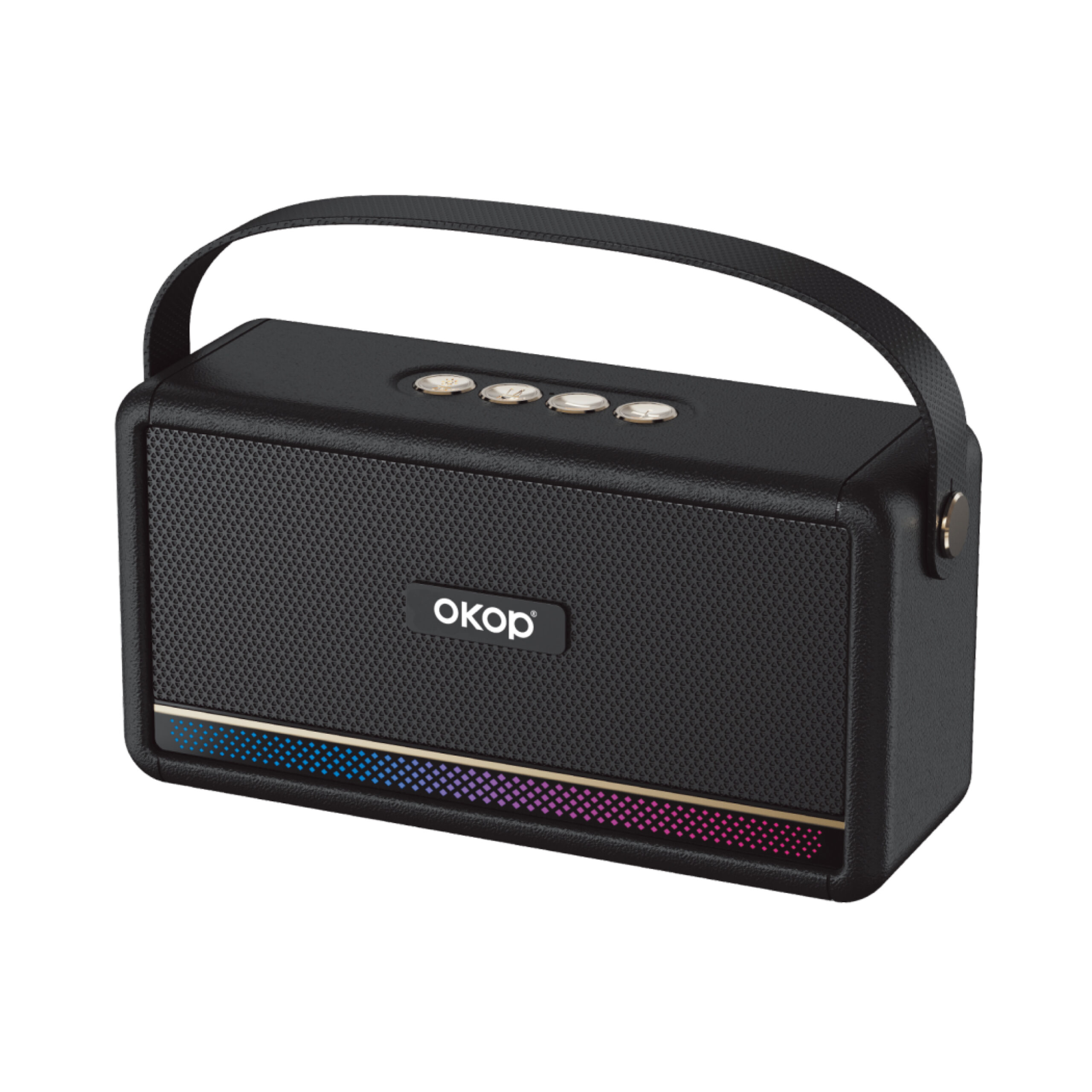 Enceinte Bluetooth Portable OKOP KP-843 10W avec Éclairage RGB – Image 2