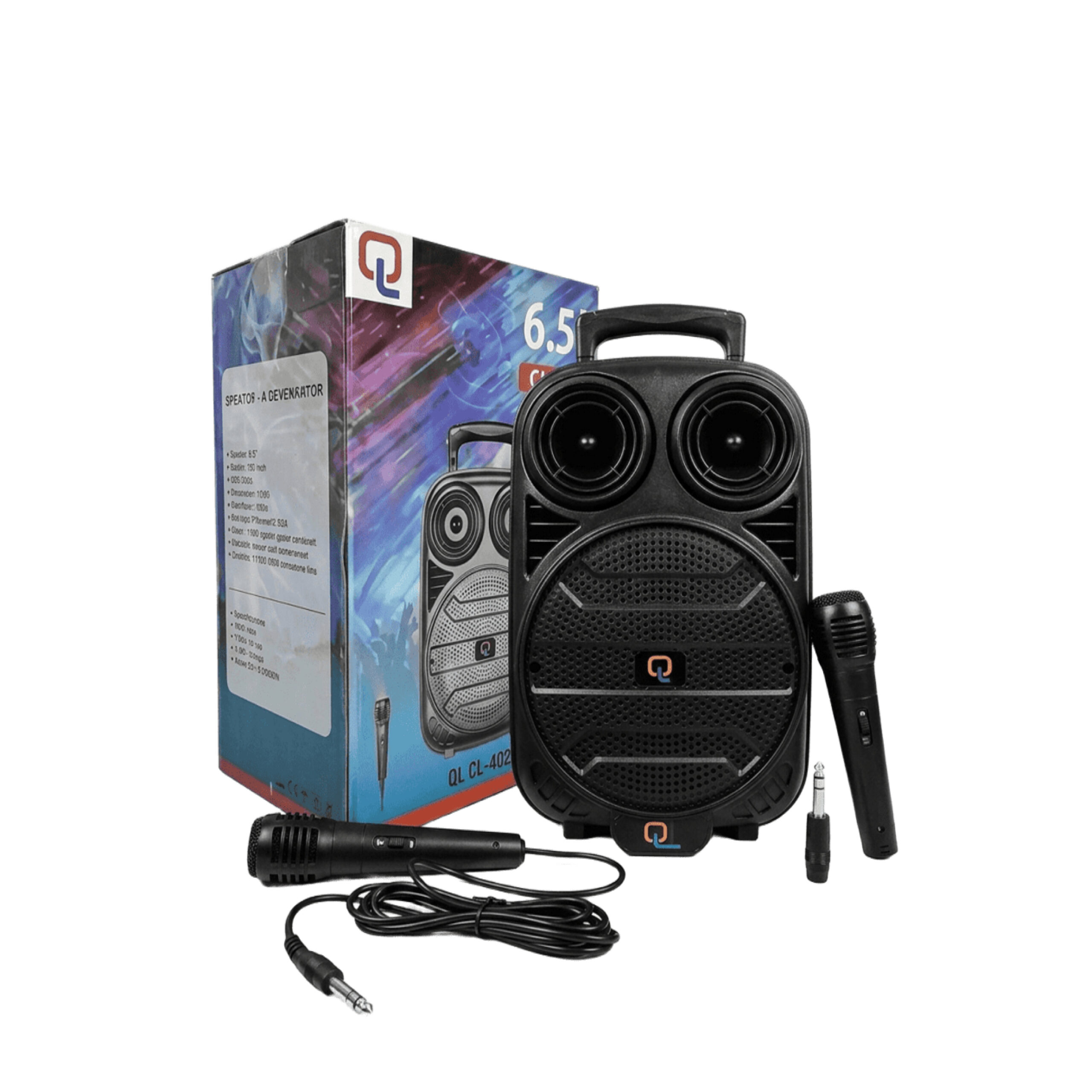 Haut-Parleur Bluetooth Portable QL-602 6,5" 10W avec Microphone – Image 2