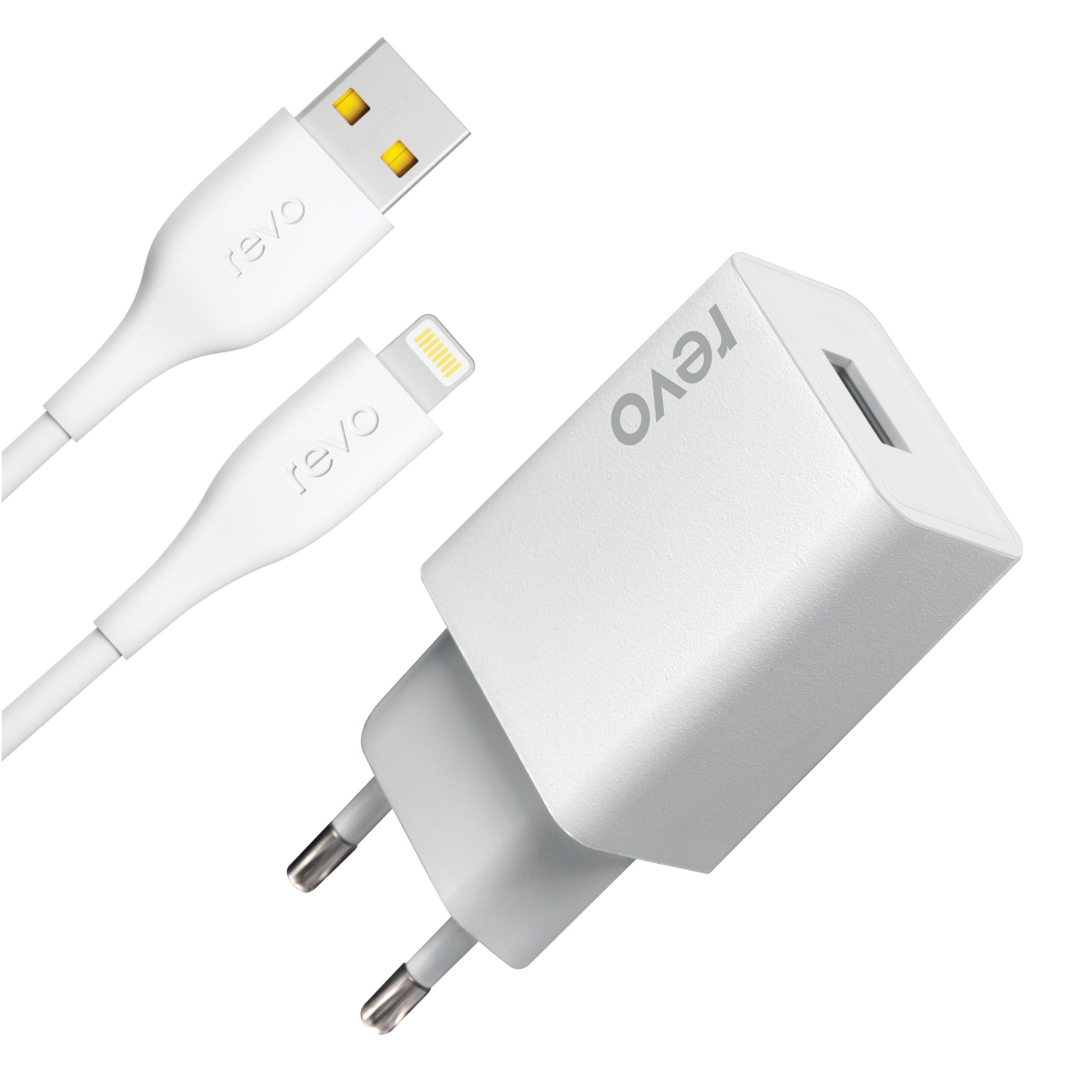 Pack Chargeur Secteur 10W & Câble Lightning Revo RA01L – Performance et Fiabilité Certifiée