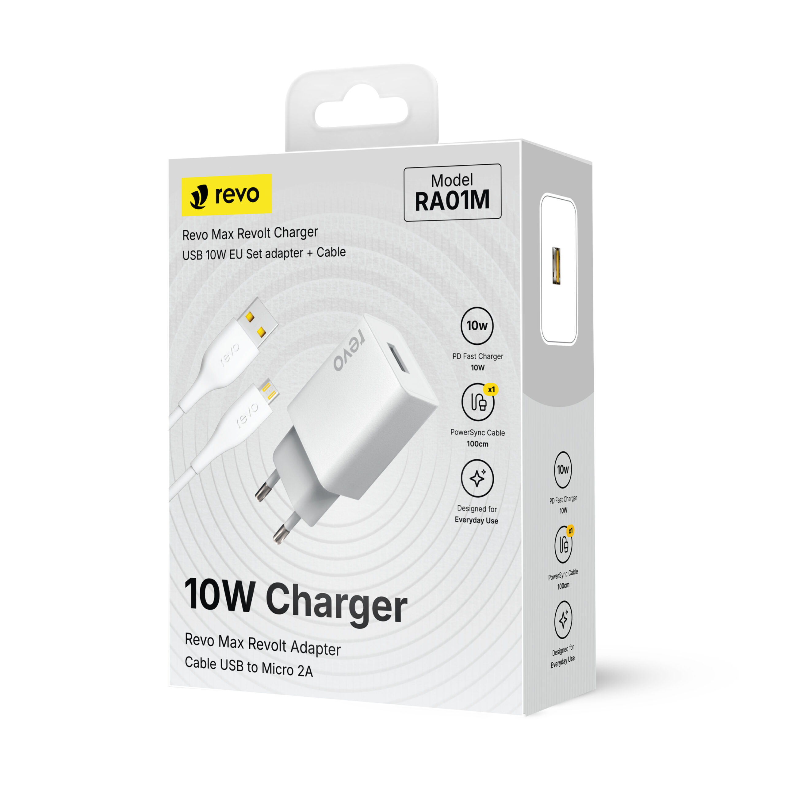 Pack Chargeur Secteur 10W & Câble Micro-USB Revo RA01M – Fiabilité, Sécurité et Durabilité – Image 2